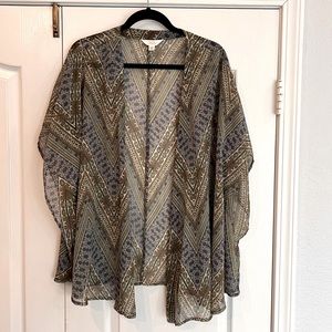 Sun & Shadow Kimono Top